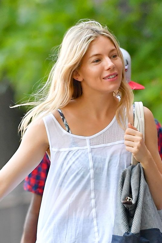 SIENNA MILLER Out in New York 05/25/2018