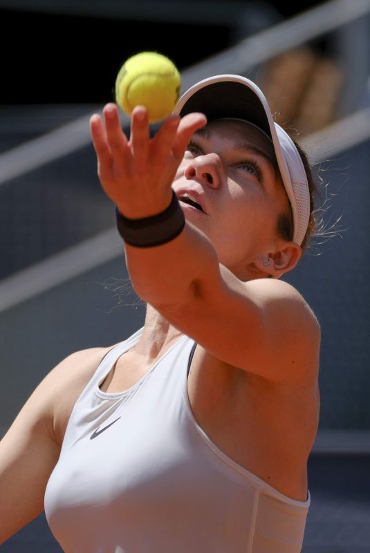 SIMONA HALEP at Mutua Madrid Open in Madrid 05/06/2018