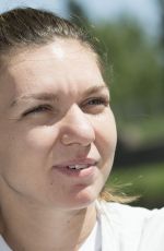 SIMONA HALEP at Mutua Madrid Open Photoshoot at Caja Magica Sport Center in Madrid 05/04/2018