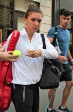 SIMONA HALEP Leaves Her Hotel in Paris 05/28/2018