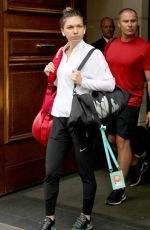 SIMONA HALEP Leaves Her Hotel in Paris 05/28/2018