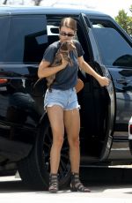 SOFIA RICHIE in Denim Shorts Out in Malibu 05/04/2018
