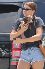 SOFIA RICHIE in Denim Shorts Out in Malibu 05/04/2018