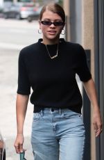 SOFIA RICHIE Leaves Zimmermann Boutique on Melrose Place 04/30/2018