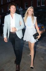 SOFIA WELLESLEY and James Blunt Leaves Kylie Minogue’s Birthday Party in London 05/27/2018
