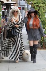 SOPHIA VEGAS WOLLERSHEIM and PHOEBE PRICE Out in Beverly Hills 05/01/2018