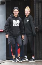 SOPHIE TURNER and Joe Jonas Leaves a Gym in West Hollywood 05/01/2018