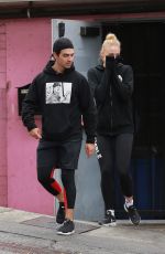 SOPHIE TURNER and Joe Jonas Leaves a Gym in West Hollywood 05/01/2018