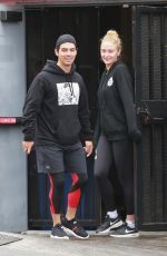 SOPHIE TURNER and Joe Jonas Leaves a Gym in West Hollywood 05/01/2018