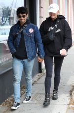 SOPHIE TURNER and Joe Jonas Leaves Alfred Coffee in West Hollywood 04/30/2018