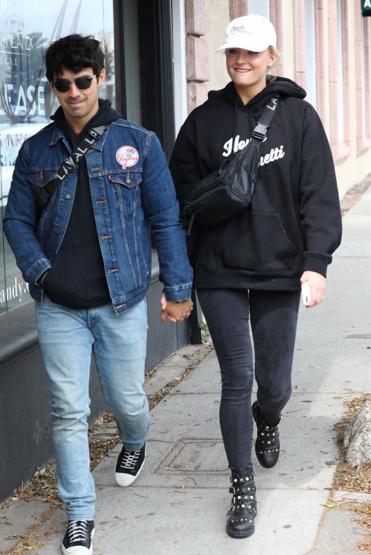 SOPHIE TURNER and Joe Jonas Leaves Alfred Coffee in West Hollywood 04/30/2018