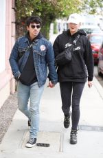 SOPHIE TURNER and Joe Jonas Leaves Alfred Coffee in West Hollywood 04/30/2018