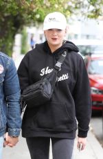 SOPHIE TURNER and Joe Jonas Leaves Alfred Coffee in West Hollywood 04/30/2018