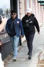 SOPHIE TURNER and Joe Jonas Leaves Alfred Coffee in West Hollywood 04/30/2018