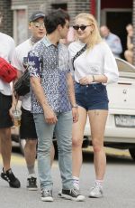 SOPHIE TURNER and Joe Jonas Out for Lunch in New York 05/03/2018