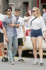 SOPHIE TURNER and Joe Jonas Out for Lunch in New York 05/03/2018