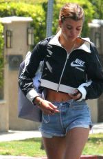 SPFIA RICHIE in Denim Shorts Out in Los Angeles 05/10/2018