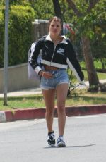 SPFIA RICHIE in Denim Shorts Out in Los Angeles 05/10/2018