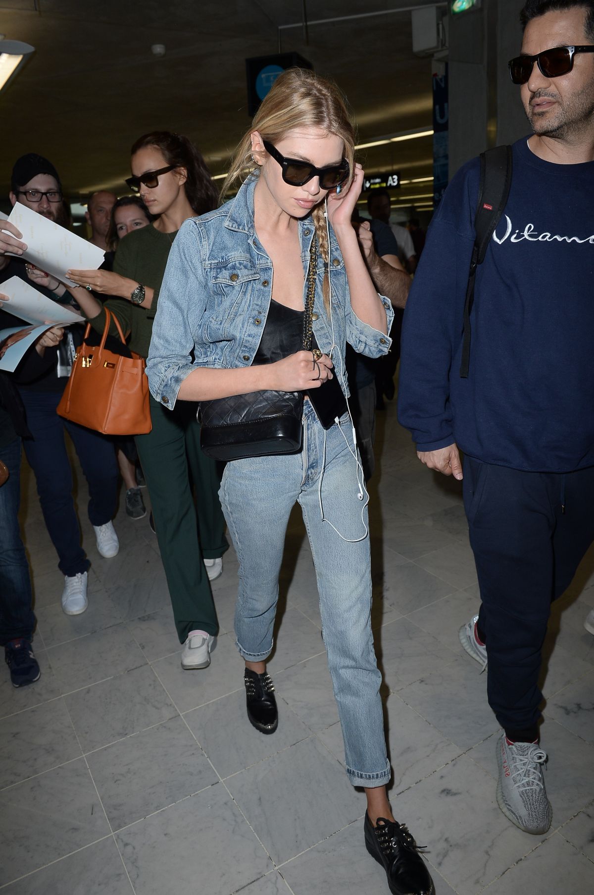 STELLA MAXWELL and IRINA SHAYK Arrives at Nice Airport 05/09/2018 ...