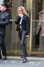 STELLA MAXWELL Leaves Her Hotel in Paris 05/02/2018