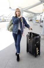 SUKI WATERHOUSE at Heathrow Airport in London 05/06/2018
