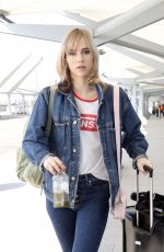 SUKI WATERHOUSE at Heathrow Airport in London 05/06/2018