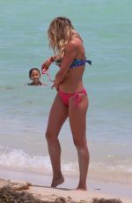 TETYANA VERYOVKINA in Bikini at a Beach in Miami 05/02/2018