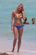 TETYANA VERYOVKINA in Bikini at a Beach in Miami 05/02/2018