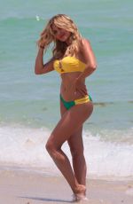 TETYANA VERYOVKINA in Bikini at a Beach in Miami 05/02/2018
