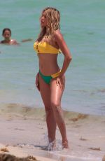 TETYANA VERYOVKINA in Bikini at a Beach in Miami 05/02/2018