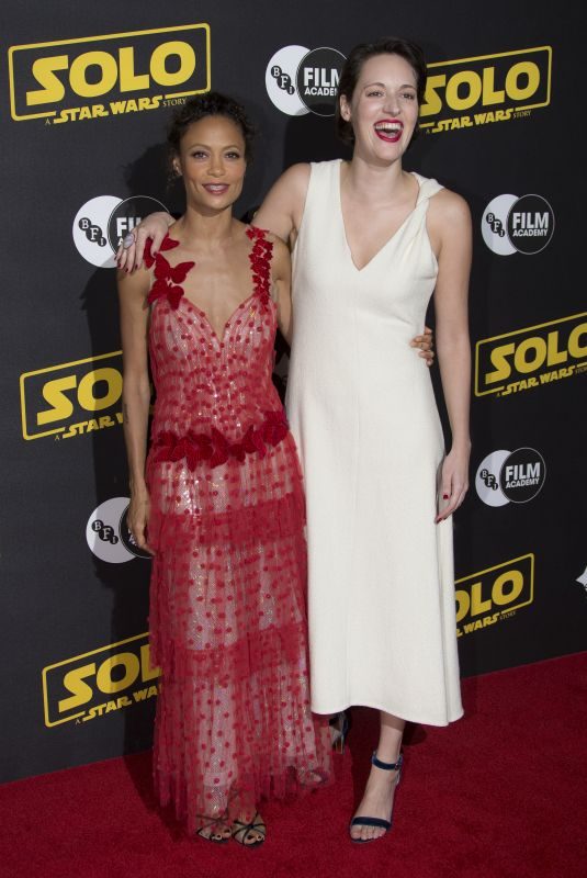 THANDIE NEWTON and PHOEBE WALLER-BRIDGE at Solo: A Star Wars Story Premiere in London 05/23/2018