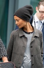 THANDIE NEWTON at Heathrow Airport in London 04/30/2018