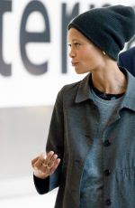 THANDIE NEWTON at Heathrow Airport in London 04/30/2018