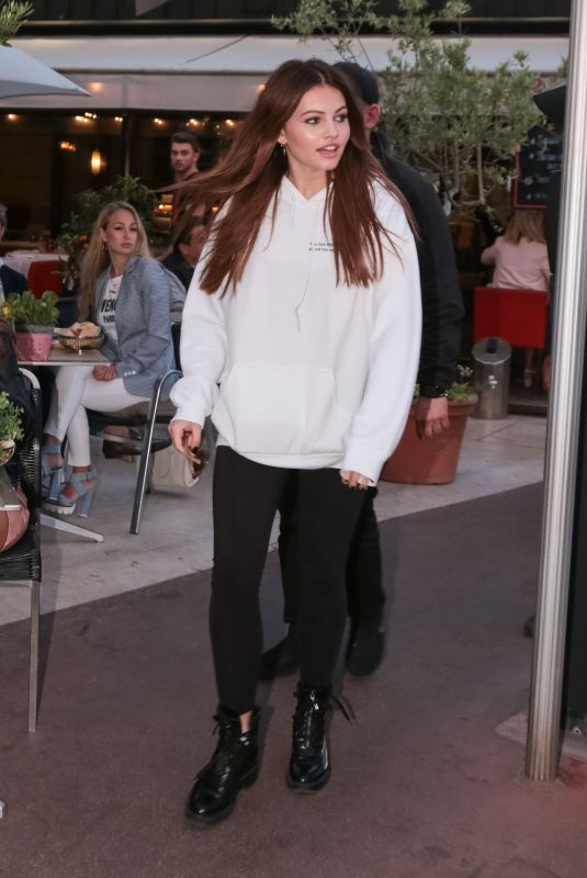 THYLANE BLONDEAU Ou on Croisette in Cannes 05/10/2018