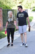 TORI SPELLING and Dean McDermott Out for a Power Walk in Los Angeles 04/25/2018