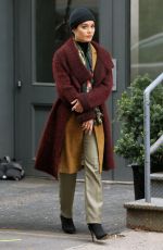 VANESSA HUDGENS on the Set of Second Act in New York 05/06/2018