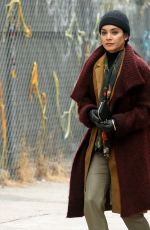 VANESSA HUDGENS on the Set of Second Act in New York 05/06/2018