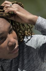 VENUS WILLIAMS at Mutua Madrid Open Photoshoot at Caja Magica Sport Center in Madrid 05/04/2018