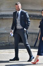 VICTORIA and David BECKHAM Arrives at Royal Wedding at Windsor Castle 05/19/2018