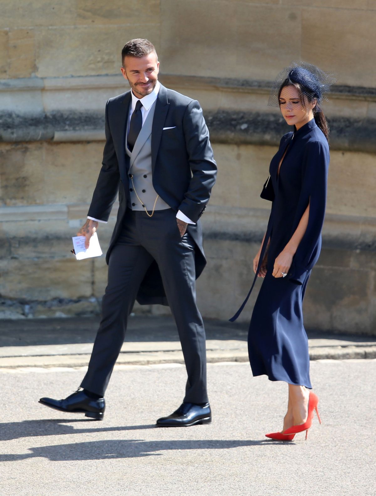 VICTORIA and David BECKHAM Arrives at Royal Wedding at Windsor Castle ...