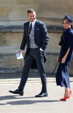 VICTORIA and David BECKHAM Arrives at Royal Wedding at Windsor Castle 05/19/2018