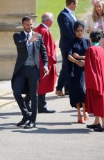 VICTORIA and David BECKHAM Arrives at Royal Wedding at Windsor Castle 05/19/2018