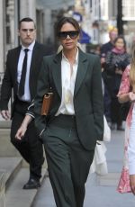 VICTORIA BECKHAM Out at Dover Street in London 05/22/2018
