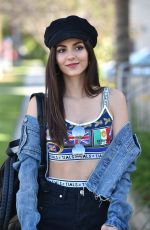 VICTORIA JUSTICE in Shorts Out in Los Angeles 05/18/2018