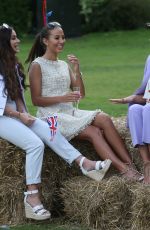 YAZMIN OUKHELLOU on the Set of The Only Way is Essex at Colchester Castle 05/10/2018