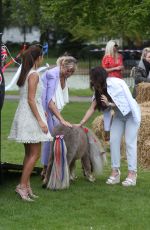 YAZMIN OUKHELLOU on the Set of The Only Way is Essex at Colchester Castle 05/10/2018