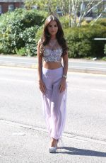 YAZMIN OUKHELLOU on the Set of TOWIE in Brentwood 05/03/2018