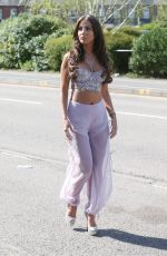 YAZMIN OUKHELLOU on the Set of TOWIE in Brentwood 05/03/2018