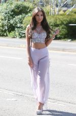YAZMIN OUKHELLOU on the Set of TOWIE in Brentwood 05/03/2018