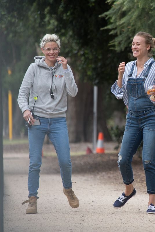 YVONNE STRAHOVSKI and NOOMI RAPACE on the Set of Angel of Mine in Melbourne 05/02/2018